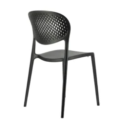 Abby Connubia® Chaise de jardin empilable en polypropylène recyclé avec dossier microperforé><noscript><img width=