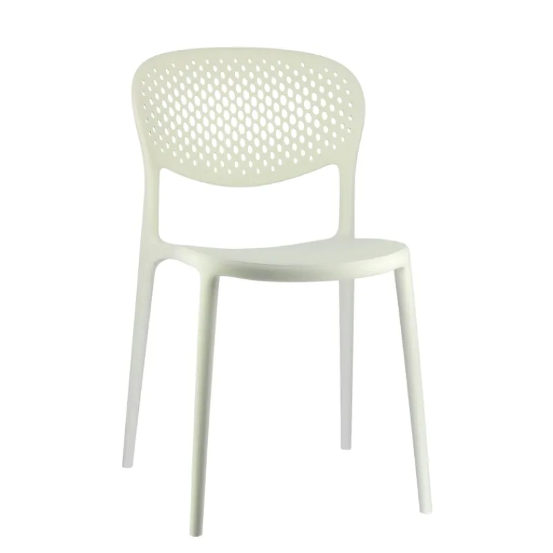 Abby Connubia® Chaise de jardin empilable en polypropylène recyclé avec dossier microperforé> Chaise De Jardin