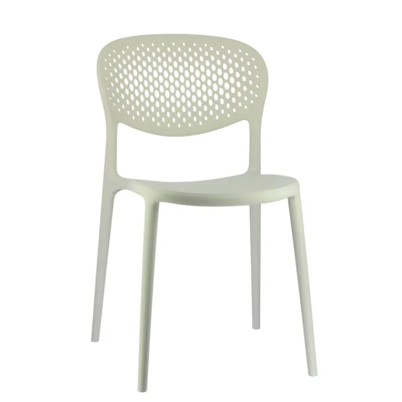 Abby Connubia® Chaise de jardin empilable en polypropylène recyclé avec dossier microperforé> Chaise De Jardin