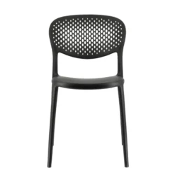 Abby Connubia® Chaise de jardin empilable en polypropylène recyclé avec dossier microperforé><noscript><img width=