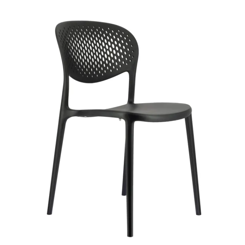 Abby Connubia® Chaise de jardin empilable en polypropylène recyclé avec dossier microperforé> Chaise De Jardin