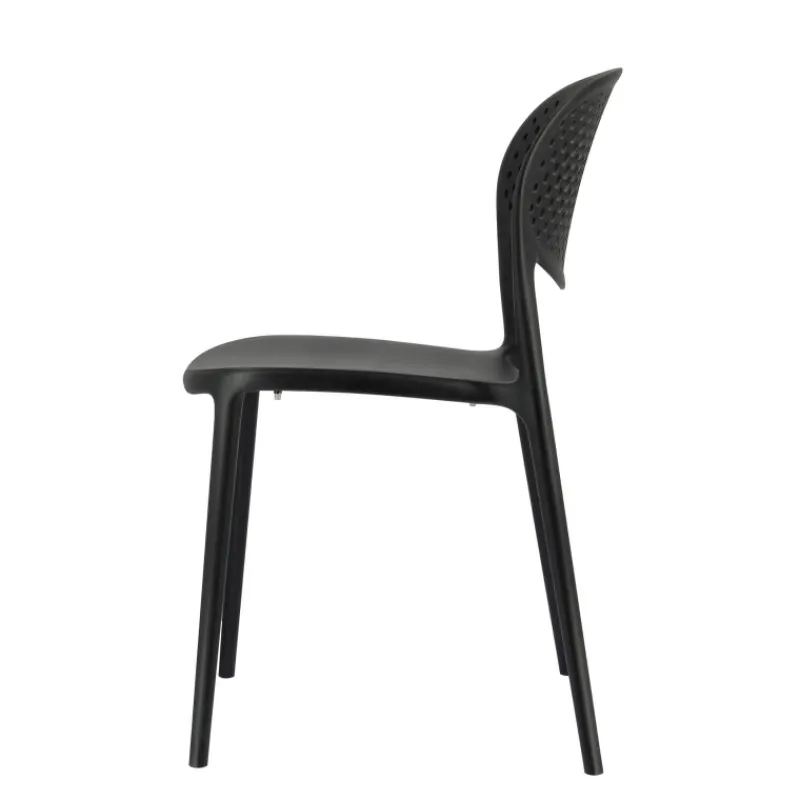 Abby Connubia® Chaise de jardin empilable en polypropylène recyclé avec dossier microperforé> Chaise De Jardin