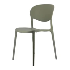 Abby Connubia® Chaise de jardin italienne empilable en polypropylène recyclé sans accoudoirs><noscript><img width=
