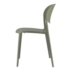 Abby Connubia® Chaise de jardin italienne empilable en polypropylène recyclé sans accoudoirs><noscript><img width=