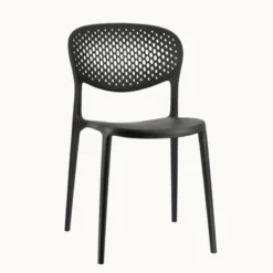 Abby Connubia® Chaise empilable en polypropylène recyclé avec dossier microperforé> Chaise De Cuisine|Chaise De Salle à Manger