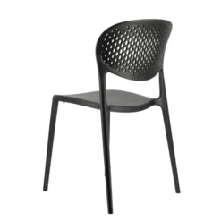 Abby Connubia® Chaise empilable en polypropylène recyclé avec dossier microperforé><noscript><img width=