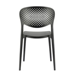 Abby Connubia® Chaise empilable en polypropylène recyclé avec dossier microperforé><noscript><img width=