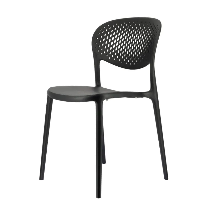 Abby Connubia® Chaise empilable en polypropylène recyclé avec dossier microperforé> Chaise De Cuisine|Chaise De Salle à Manger
