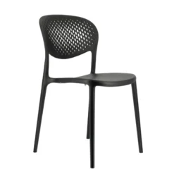 Abby Connubia® Chaise empilable en polypropylène recyclé avec dossier microperforé><noscript><img width=