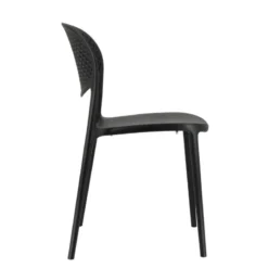 Abby Connubia® Chaise empilable en polypropylène recyclé avec dossier microperforé><noscript><img width=
