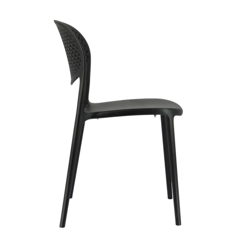 Abby Connubia® Chaise empilable en polypropylène recyclé avec dossier microperforé> Chaise De Cuisine|Chaise De Salle à Manger