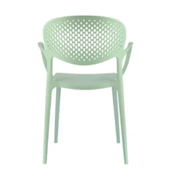 Abby Connubia® Fauteuil de jardin empilable en polypropylène recyclé avec dossier microperforé><noscript><img width=