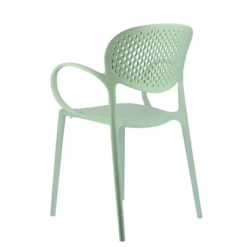 Abby Connubia® Fauteuil de jardin empilable en polypropylène recyclé avec dossier microperforé><noscript><img width=