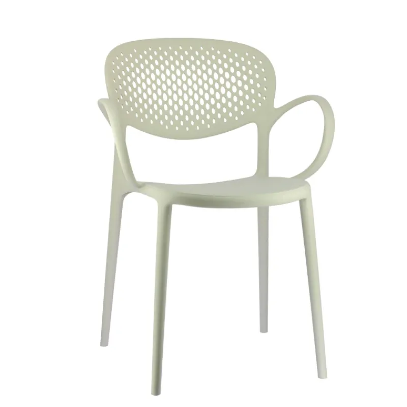 Abby Connubia® Fauteuil de jardin empilable en polypropylène recyclé avec dossier microperforé> Chaise De Jardin|Fauteuil De Jardin