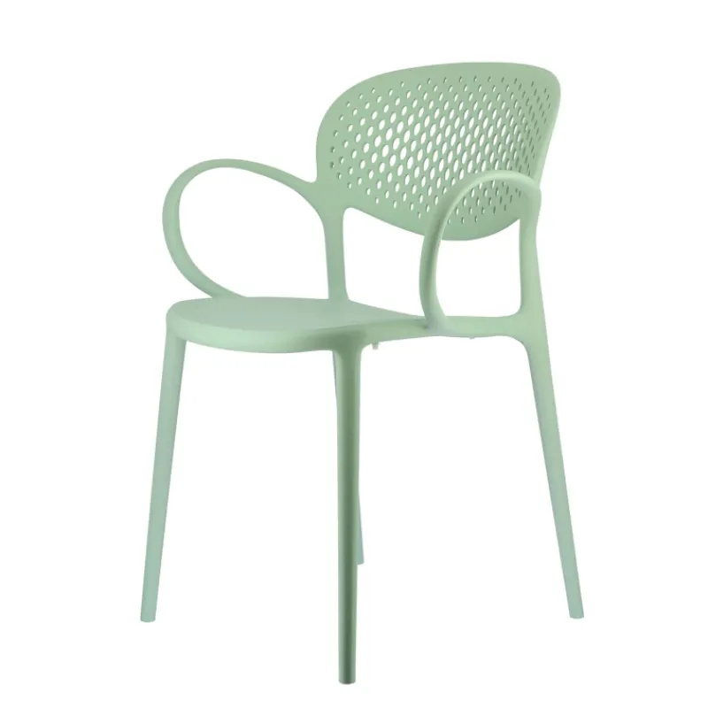 Abby Connubia® Fauteuil de jardin empilable en polypropylène recyclé avec dossier microperforé> Chaise De Jardin|Fauteuil De Jardin