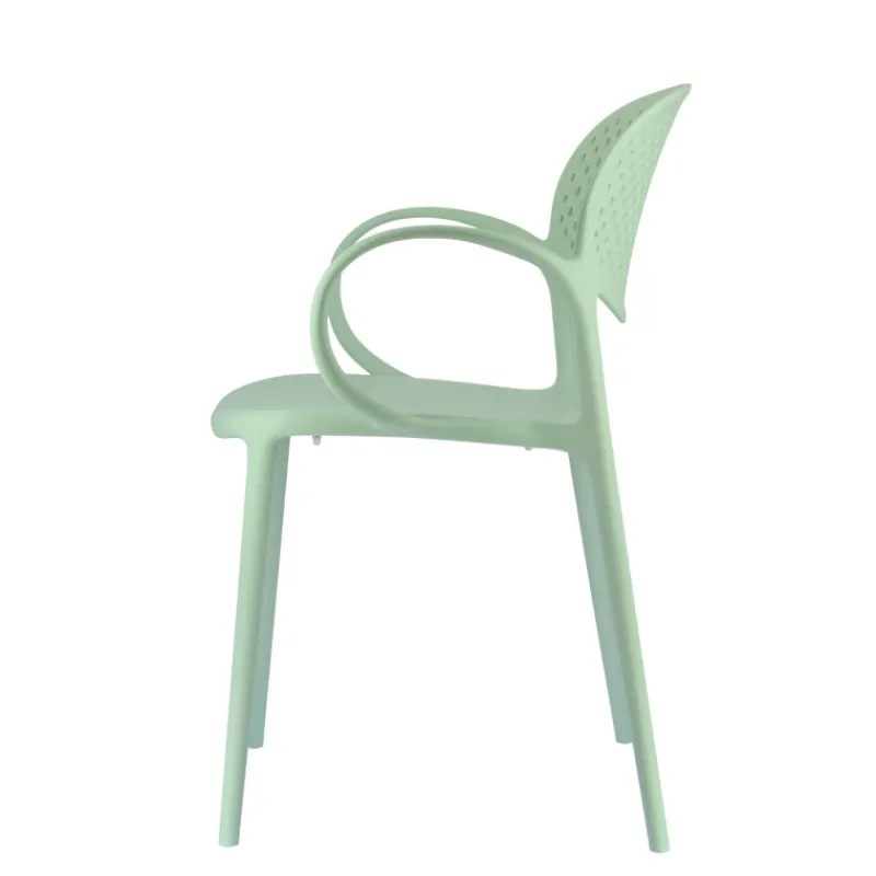 Abby Connubia® Fauteuil de jardin empilable en polypropylène recyclé avec dossier microperforé> Chaise De Jardin|Fauteuil De Jardin