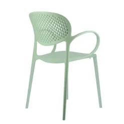 Abby Connubia® Fauteuil de jardin empilable en polypropylène recyclé avec dossier microperforé><noscript><img width=