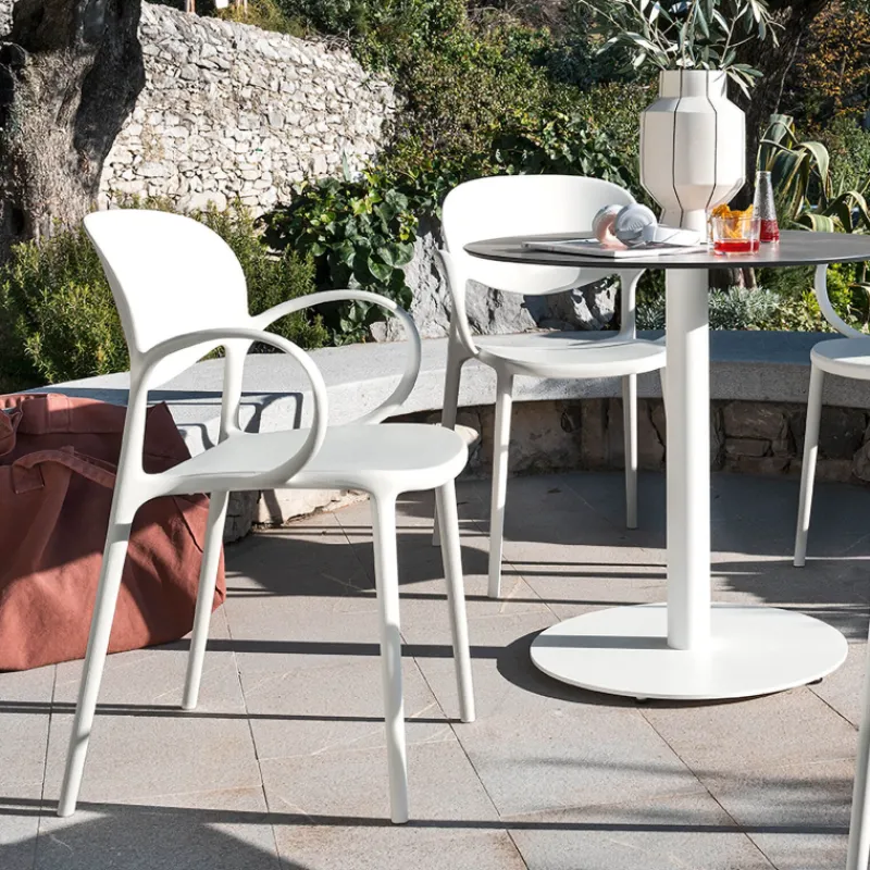 Abby Connubia® Fauteuil de jardin empilable en polypropylène recyclé> Fauteuil De Jardin