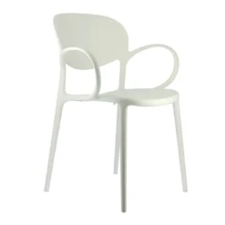 Abby Connubia® Fauteuil de jardin empilable en polypropylène recyclé><noscript><img width=