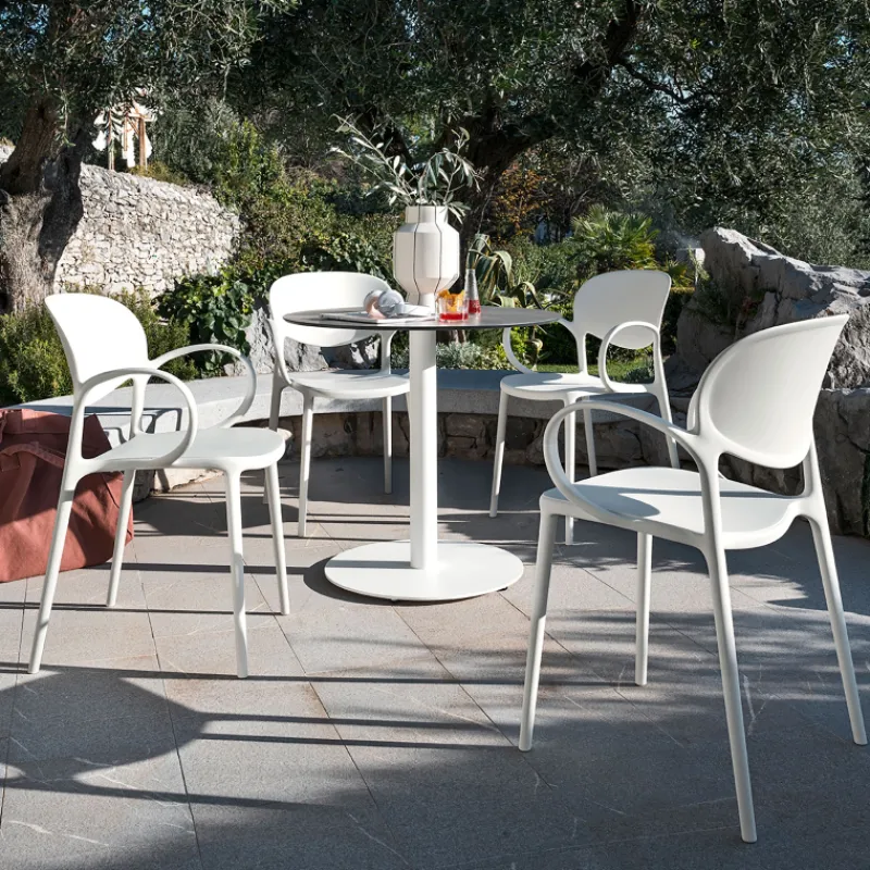 Abby Connubia® Fauteuil de jardin empilable en polypropylène recyclé> Fauteuil De Jardin