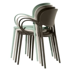 Abby Connubia® Fauteuil de jardin empilable en polypropylène recyclé><noscript><img width=