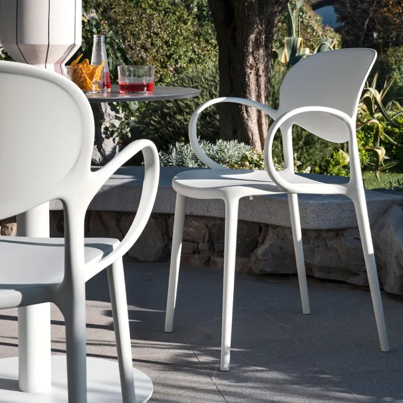 Abby Connubia® Fauteuil de jardin empilable en polypropylène recyclé> Fauteuil De Jardin