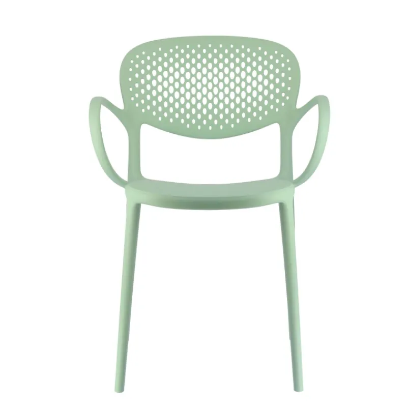 Abby Connubia® Fauteuil empilable en polypropylène recyclé avec dossier microperforé> Chaise De Cuisine|Chaise De Salle à Manger