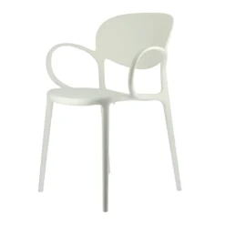 Abby Connubia® Fauteuil italien empilable en polypropylène recyclé><noscript><img width=