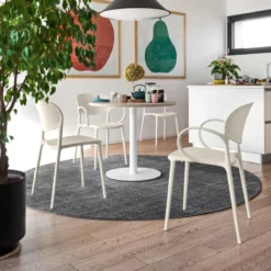 Abby Connubia® Fauteuil italien empilable en polypropylène recyclé><noscript><img width=