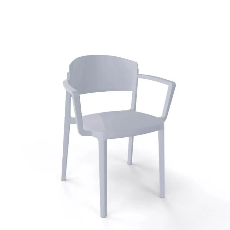 Abuela B Chaise de jardin avec accoudoirs empilable en technopolymère> Chaise De Jardin