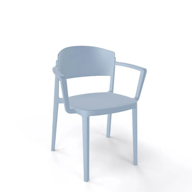 Abuela B Chaise de jardin avec accoudoirs empilable en technopolymère> Chaise De Jardin