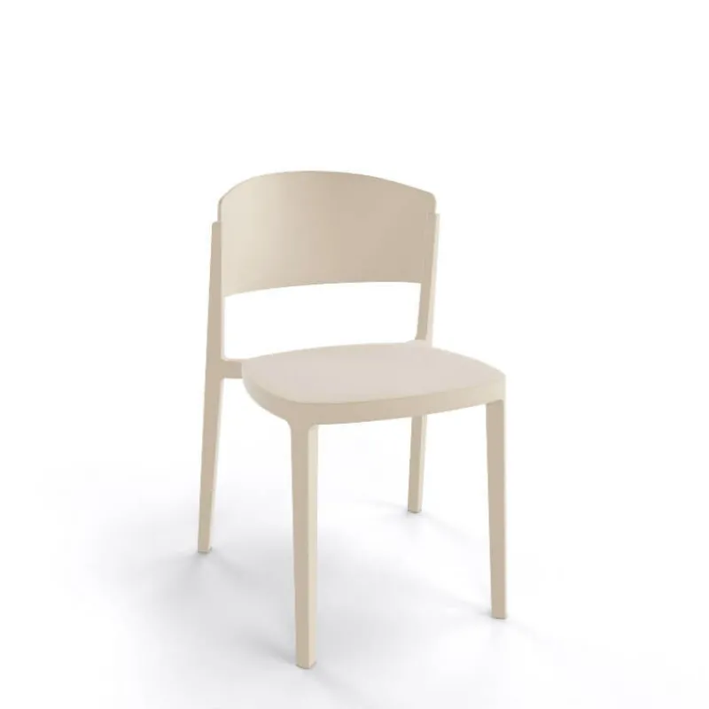 Abuela Chaise de terrasse moderne empilable en technopolymère> Chaise De Jardin