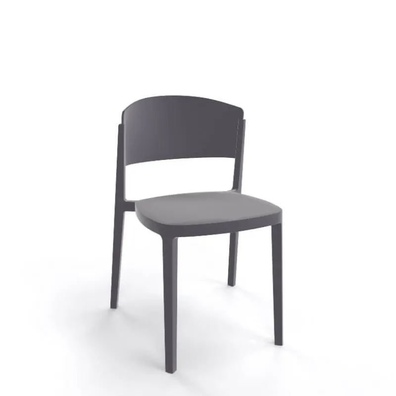 Abuela Chaise de terrasse moderne empilable en technopolymère> Chaise De Jardin