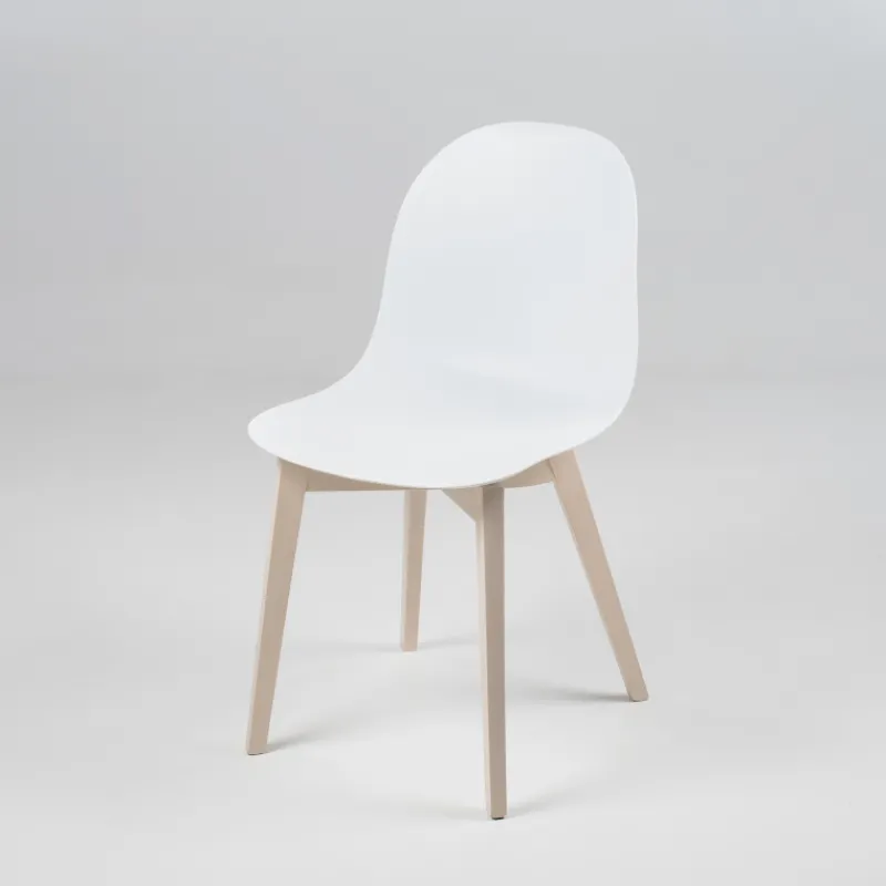 1665 Academy Connubia© Chaise scandinave en polypropylène et bois> Chaise Salon|Chaise De Cuisine