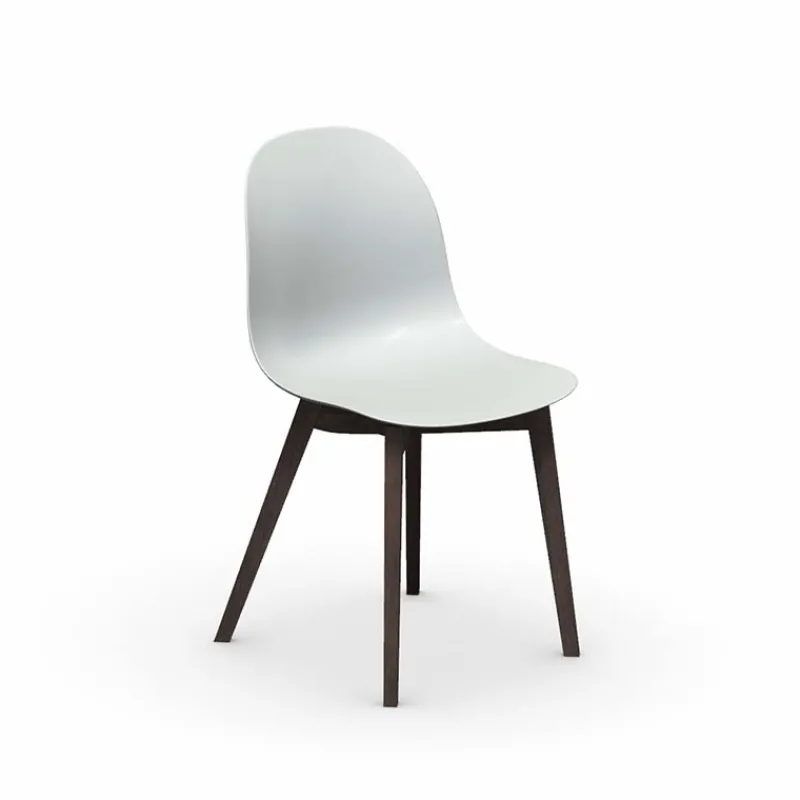 1665 Academy Connubia© Chaise scandinave en polypropylène et bois> Chaise Salon|Chaise De Cuisine