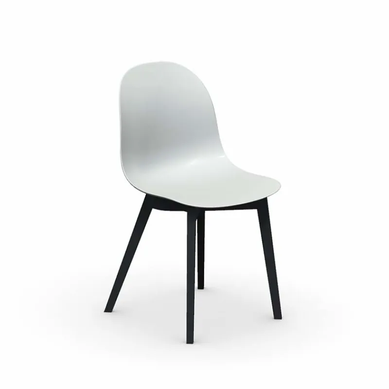 1665 Academy Connubia© Chaise scandinave en polypropylène et bois> Chaise Salon|Chaise De Cuisine