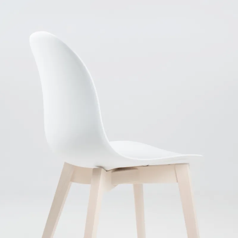 1665 Academy Connubia© Chaise scandinave en polypropylène et bois> Chaise Salon|Chaise De Cuisine