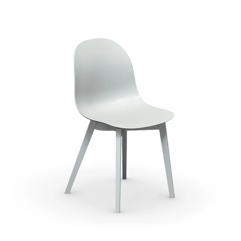 1665 Academy Connubia© Chaise scandinave en polypropylène et bois> Chaise Salon|Chaise De Cuisine