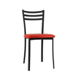 Ace 1320 Chaise de cuisine en métal avec assise en simili rembourrée><noscript><img width=