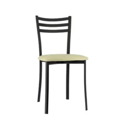 Ace 1320 Chaise de cuisine en métal avec assise en simili rembourrée><noscript><img width=