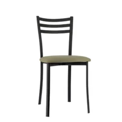 Ace 1320 Chaise de cuisine en métal avec assise en simili rembourrée><noscript><img width=
