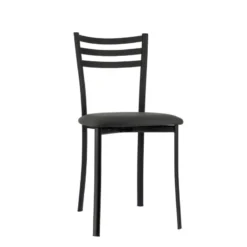 Ace 1320 Chaise de cuisine en métal avec assise en simili rembourrée><noscript><img width=