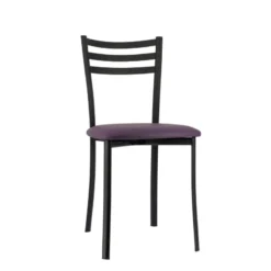 Ace 1320 Chaise de cuisine en métal avec assise en simili rembourrée><noscript><img width=