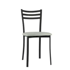 Ace 1320 Chaise de cuisine en métal avec assise en simili rembourrée><noscript><img width=