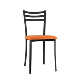 Ace 1320 Chaise de cuisine en métal avec assise en simili rembourrée><noscript><img width=
