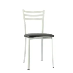 Ace 1320 Chaise de cuisine en métal avec assise en simili rembourrée><noscript><img width=