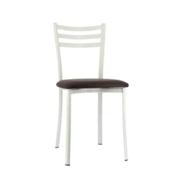 Ace 1320 Chaise de cuisine en métal avec assise en simili rembourrée><noscript><img width=