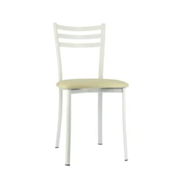 Ace 1320 Chaise de cuisine en métal avec assise en simili rembourrée><noscript><img width=