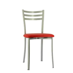 Ace 1320 Chaise de cuisine en métal avec assise en simili rembourrée><noscript><img width=