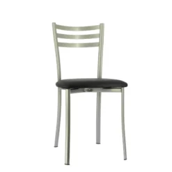 Ace 1320 Chaise de cuisine en métal avec assise en simili rembourrée><noscript><img width=